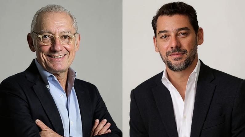 O fundador da Mango (à esquerda) e o filho Jonathan (à direita).