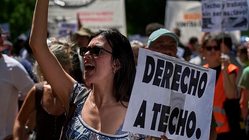 Metade do salário vai para renda na Espanha, acima de 70% em Madrid e Barcelona