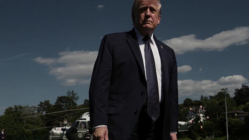 Presidente Donald Trump ruma à cimeira do G7 com o Irão em foco