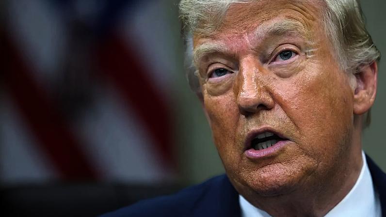 Presidente dos Estados Unidos, Donald Trump, fala no Salão Oval da Casa Branca, 10 de junho de 2026