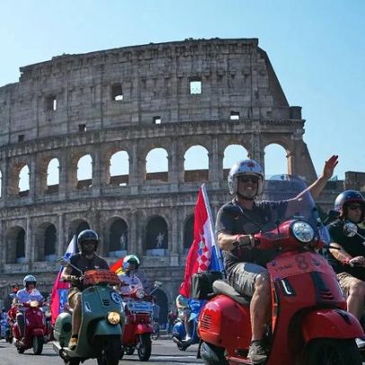Roma celebra 80 anos da Vespa com eventos e exposições