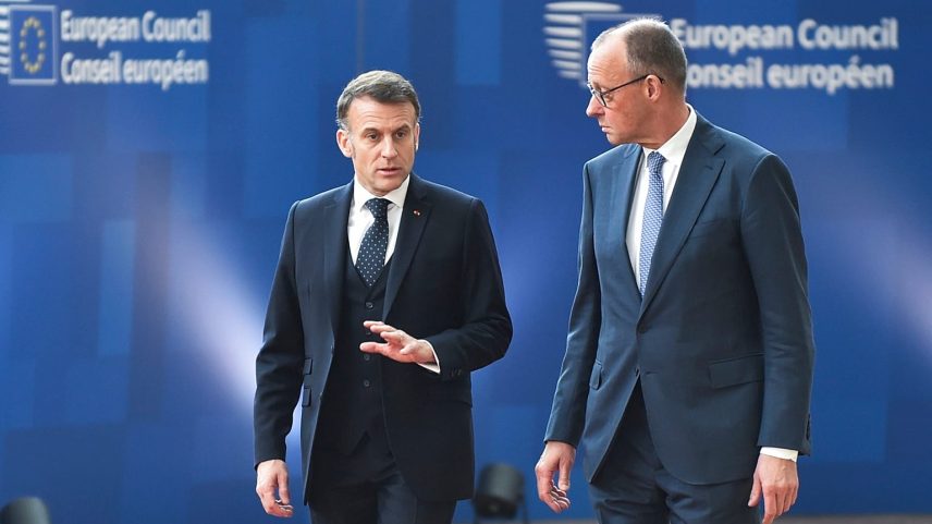 Emmanuel Macron e Friedrich Merz