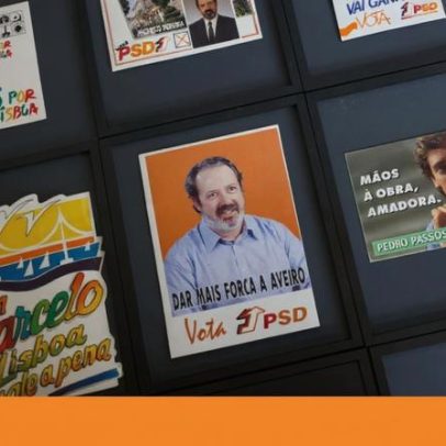 Autocolantes de Pacheco Pereira revelam causas, cores políticas e histórias