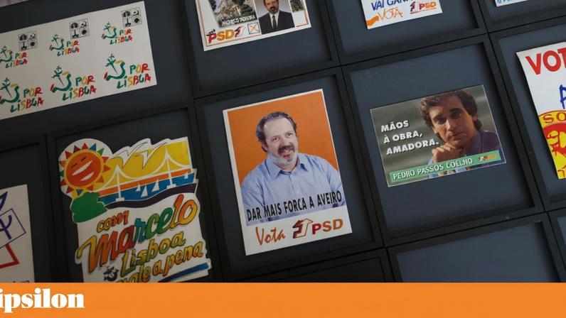 Autocolantes de Pacheco Pereira revelam causas, cores políticas e histórias