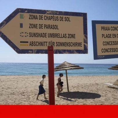 Chapéus-de-sol podem ficar em frente aos concessionários, fora dos seus limites