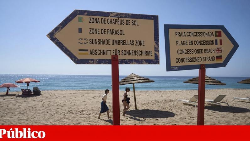 Chapéus-de-sol podem ficar em frente aos concessionários, fora dos seus limites