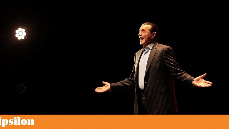 Chazz Palminteri em *A Bronx Tale: One Man Show*, no São Jorge, Lisboa, a 10 de Junho