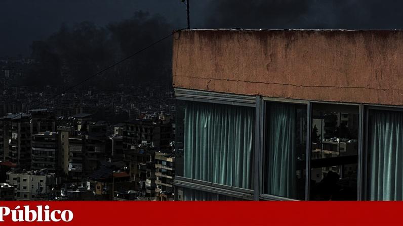Fumo após ataque israelita