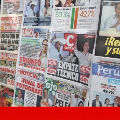 Sánchez ultrapassa Fujimori nas presidenciais do Peru, resultado ainda pendente