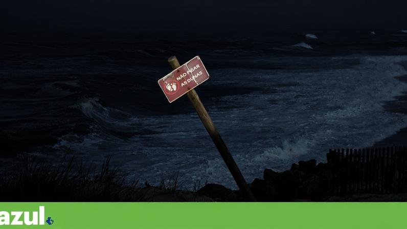 Obras na Praia do Furadouro, em Ovar, devido às tempestades deste ano