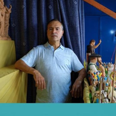 João Macedo, oleiro, revela os bonecos da cascata sanjoanina