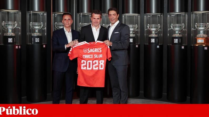Marco Silva na sua apresentação como treinador do Benfica