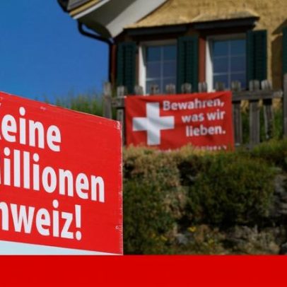 Suíços votam contra limites à população, segundo projecções