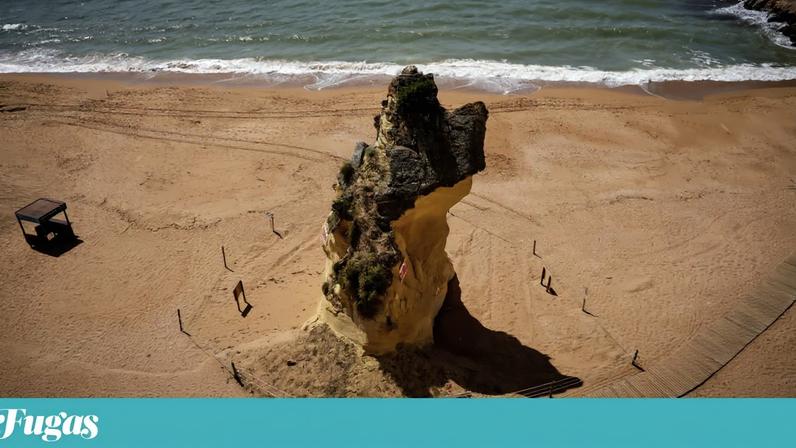 Rocha do Peneco na praia do Peneco em Albufeira