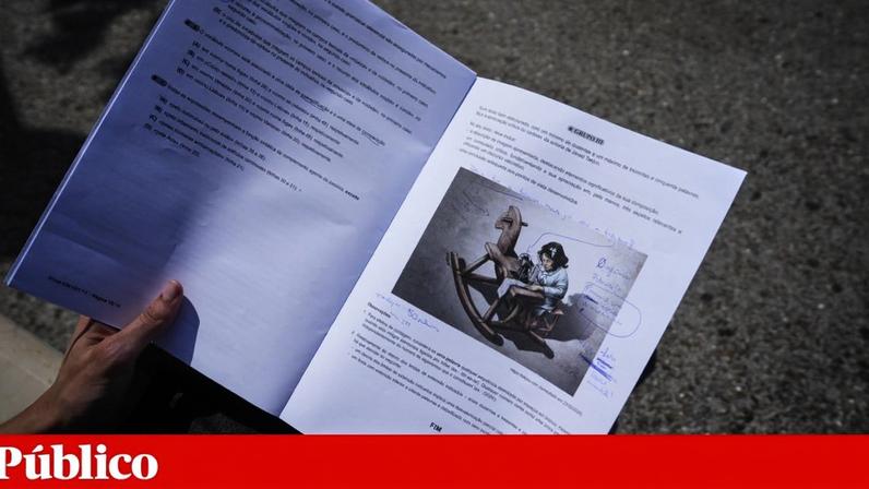 Questão do exame de Português do 12.º ano coincide com a do livro de preparação