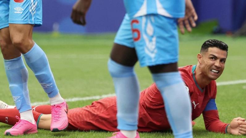 Cristiano Ronaldo na partida frente ao Congo