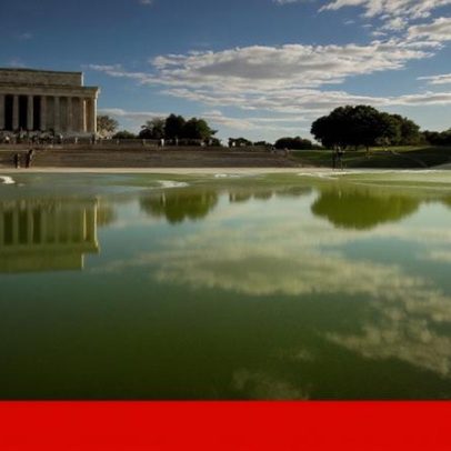 Lago do Memorial Lincoln volta a ter algas após 14 milhões de dólares