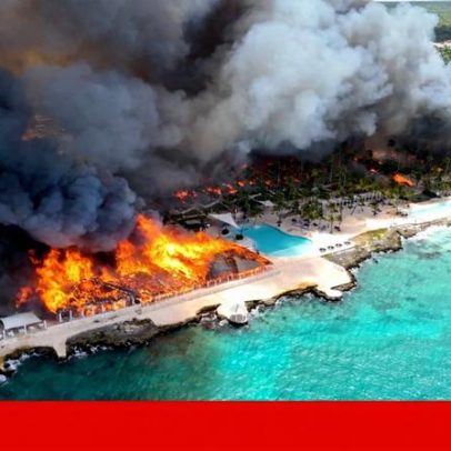Incêndio em resort na República Dominicana deixa morto e cerca de 1700 evacuados