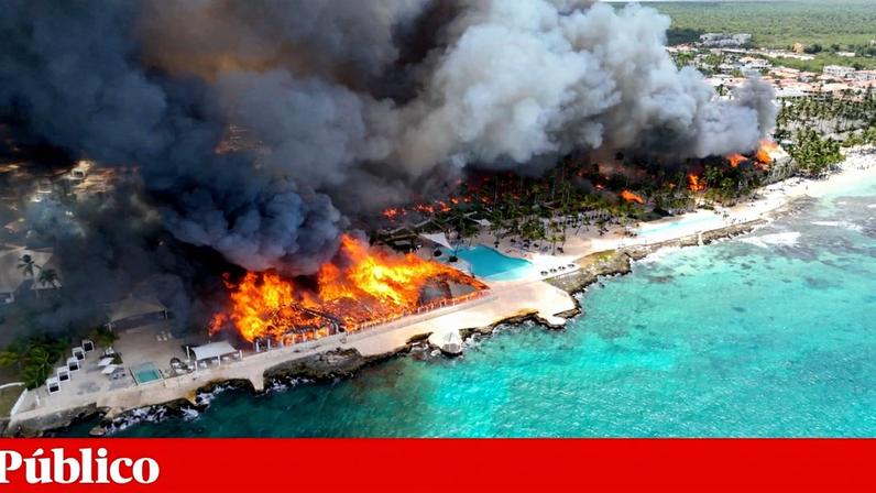 O incêndio no Viva Wyndham Dominicus Beach Hotel em Bayahibe, na República Dominicana