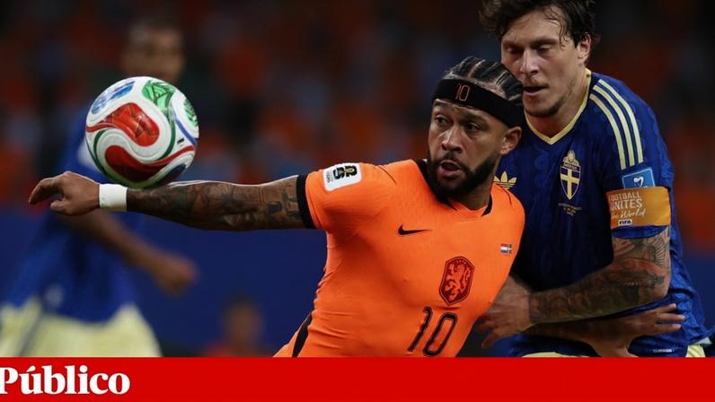 Os Países Baixos golearam a Suécia no segundo jogo do Grupo F