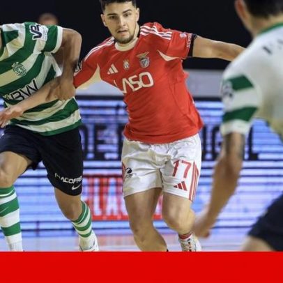Benfica vence Sporting nos penáltis e fica a uma vitória do título de futsal