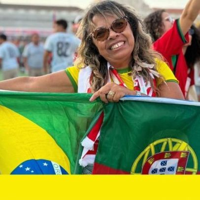 Brasileiros reforçam apoio à torcida de Portugal em vitória por 5-0