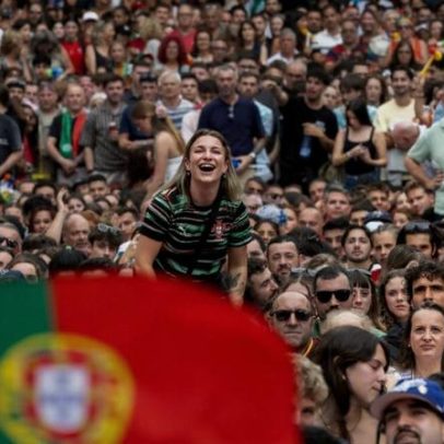 Festa com as cores de Portugal agita Porto e Lisboa