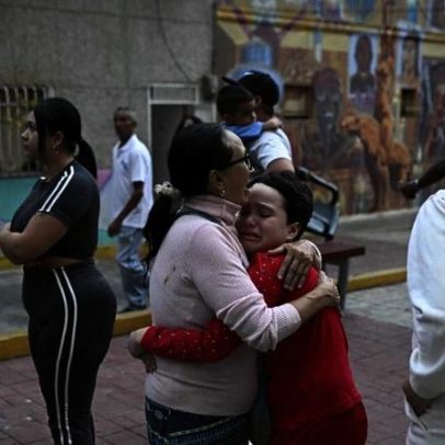 Destroços de casas e carros refletem a aflição de venezuelanos