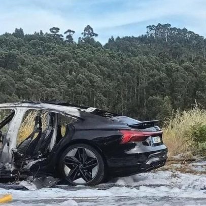 Carro elétrico incendiou-se duas vezes na Póvoa de Lanhoso