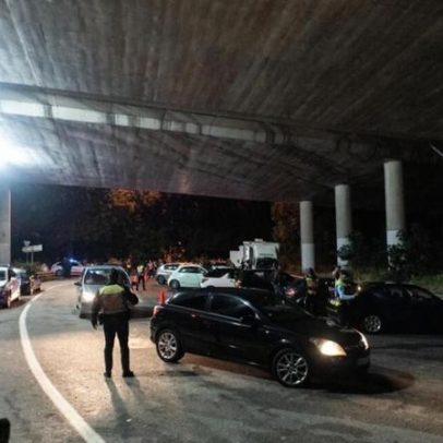 Estradas de Porto e Gaia fechadas por 150 polícias durante três horas