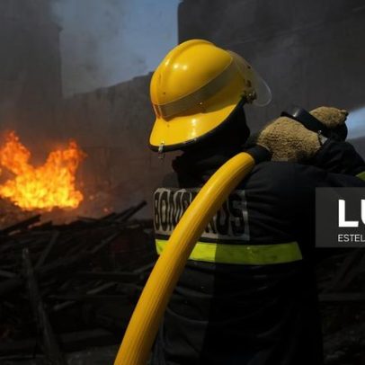 Incêndio ativo em fábrica de calçado em Felgueiras