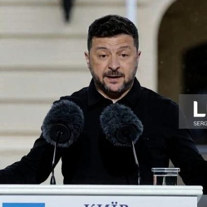 Zelensky chega a Londres para reunião com Starmer, Merz e Macron