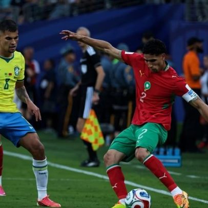 Brasil e Marrocos empatam 1-1 no palco da final do Mundial