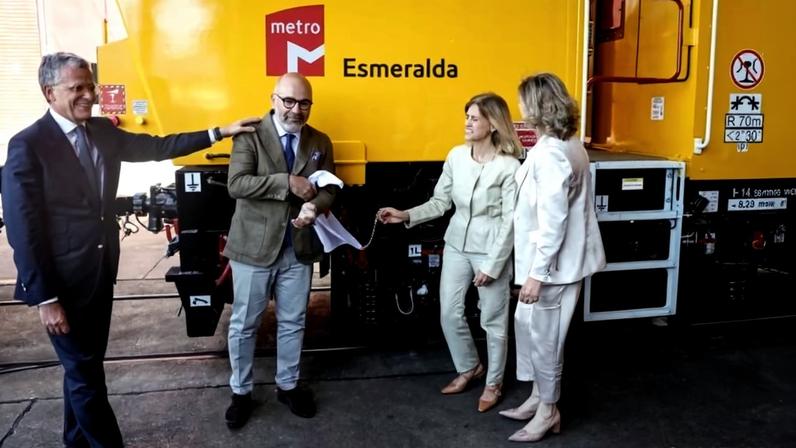 Metro recebe nova esmeriladora ao fim de quase 50 anos