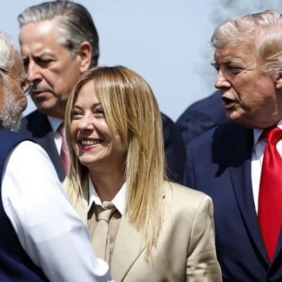 Meloni e Trump mantêm reunião de esclarecimento à margem do G7