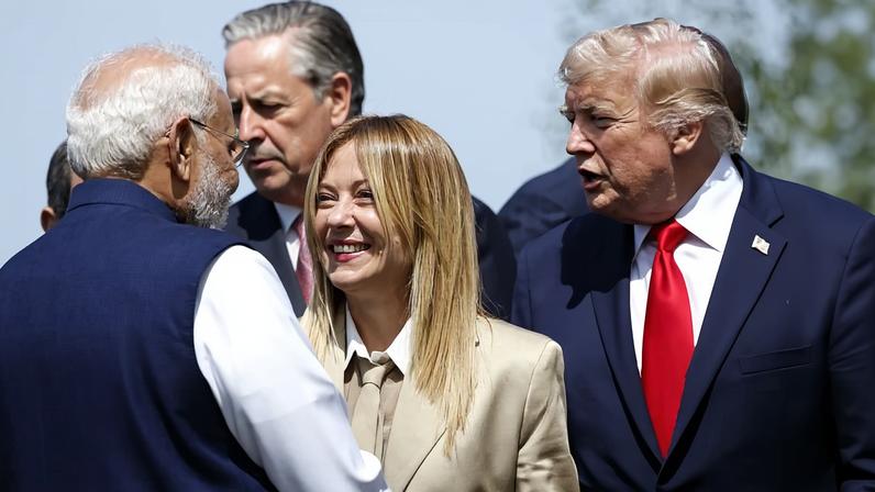 Meloni e Trump mantêm reunião de esclarecimento à margem do G7