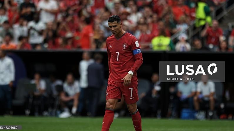 Ronaldo soma 10.º jogo sem golo nas fases finais do Mundial 2026