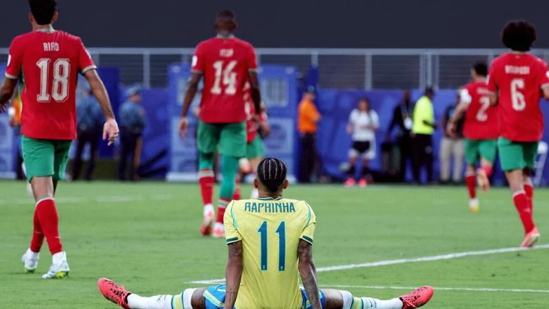 Raphinha esgotado diante de Marrocos