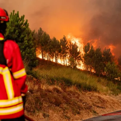 Incêndio em Aljustrel mobiliza mais de 100 bombeiros e seis meios aéreos