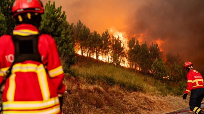 Incêndio em Aljustrel mobiliza mais de 100 bombeiros e seis meios aéreos