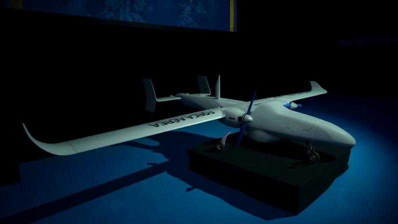Drone da Força Aérea que vai estrear está em exposição em Viana do Castelo