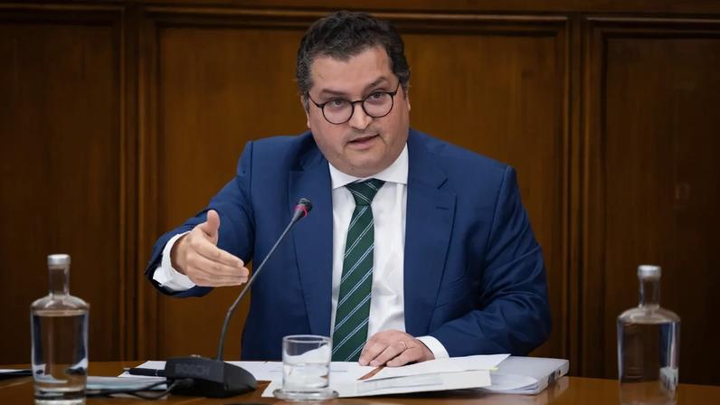 O ministro das Finanças, Miranda Sarmento