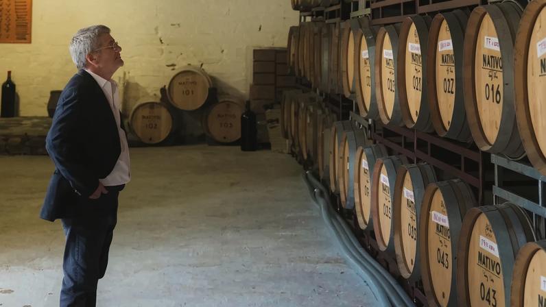 Este rosé é produzido a partir de uvas das castas Touriga Nacional e Tinto Cão