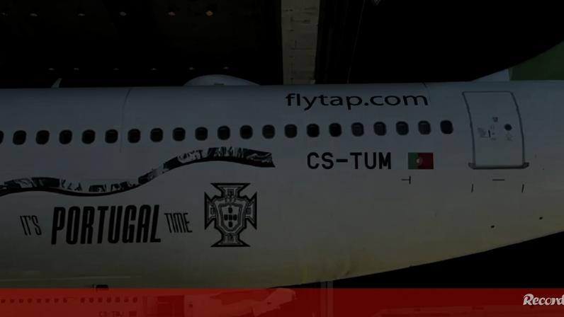 Decoração especial do avião que vai transportar Portugal inspira com pormenor