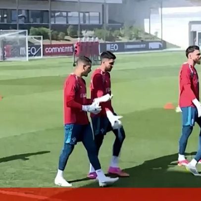 Transmissão em direto do treino da Seleção Nacional