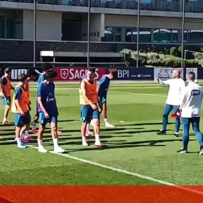 Duas baixas na Seleção, Ronaldo e Martínez conversam; Leão atrasado no treino