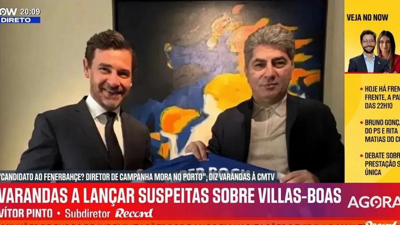 Vítor Pinto, subdiretor de Record, analisou a proximidade de André Villas-Boas a Hakan Safi, candidato à presidência do Fenerbahçe que quer contratar Luis Suárez ao Sporting, mas diz não acreditar que tenha sido o líder do FC Porto a sugerir o avançado leonino ao milionário turco. Declarações no Record na Hora, no Now.