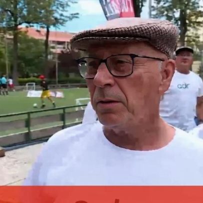 Do Algarve a Lisboa para jogar Walking football no Record Challenge Park