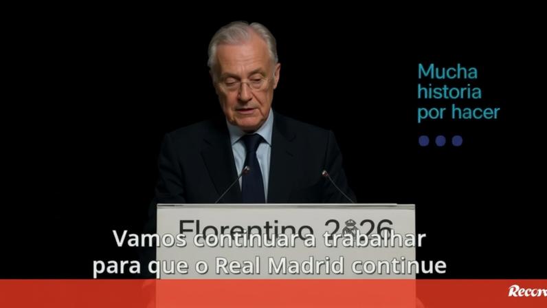 Florentino elogia Mourinho no discurso e pede palmas à plateia