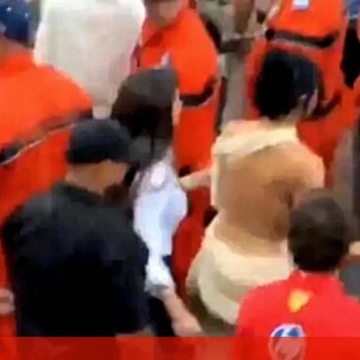 Kim Kardashian roubou toalha de Antonelli para limpar a testa, segundo relatos